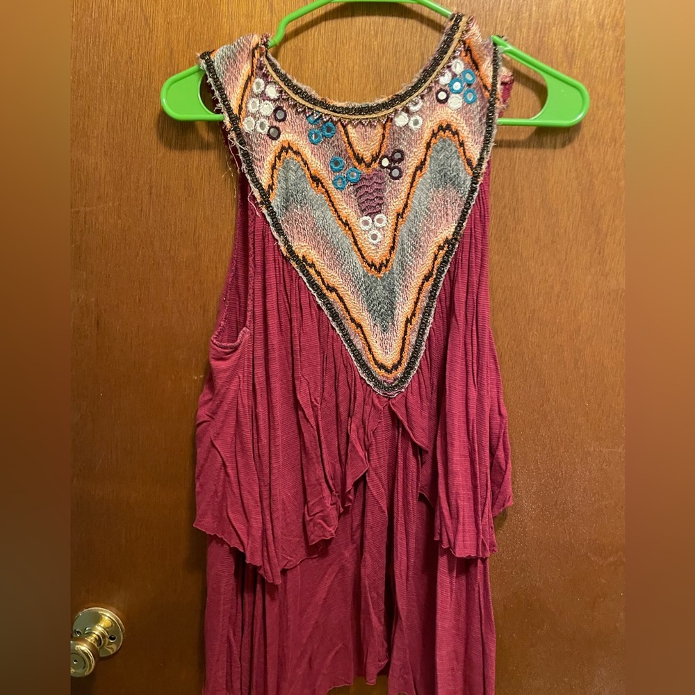 Free people embroidered top